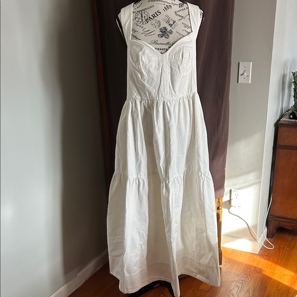 Anthropologie Cream Midi Dress - Picture 10 of 15